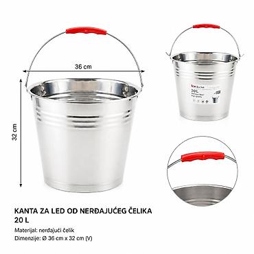 KMT Kanta 5403421 - Kanta od nerđajućeg čelika zapremine 20 L