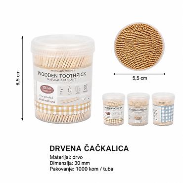 KMT Čačkalice 5404215 Drvene čačkalice za svakodnevnu upotrebu u
