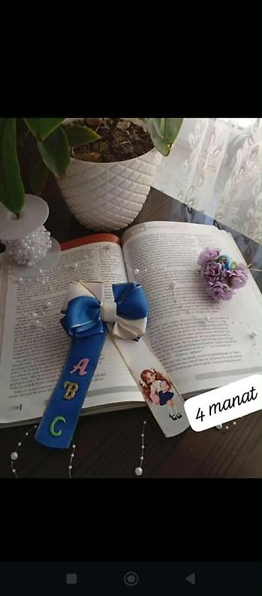 saç yuma: Məktəb üçün əl işi bant və aksesuarlar - Rəng: mavi-ağ, qızılı — 5