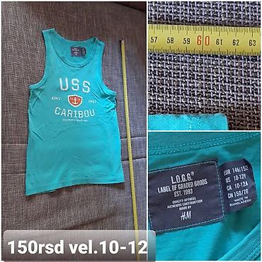 muski kacketi: H&M L.O.G.G. dečiji bezrukavnik/majica na bretele u tirkiznoj — 1