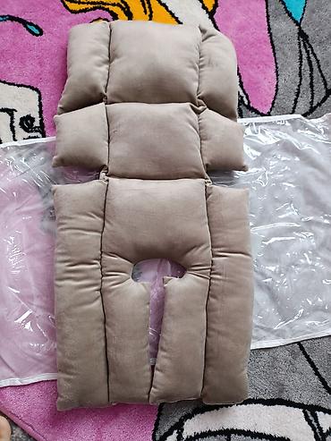 ucuz forma: Uşaq arabası üçün yumşaq döşək-matras. Velur/parça səthli, içi yumşaq — 2