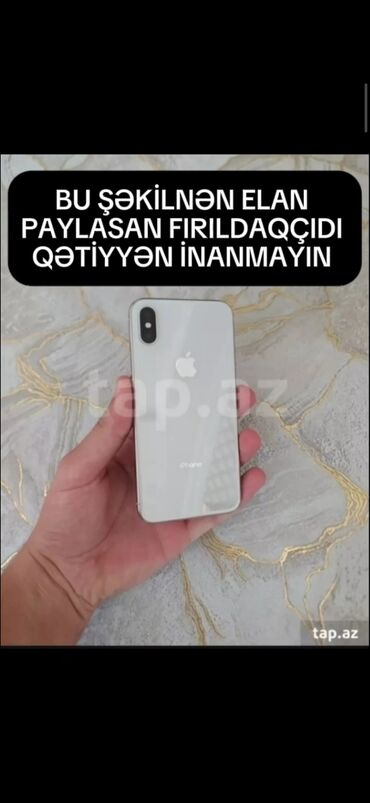 maşın üçün telefon: IPhone X, 64 GB, Ağ, Face ID