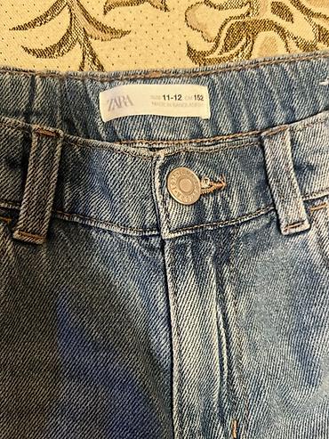 ZARA markalı uşaq cins şortu. Ölçüsü 11–12 yaş / 152 sm seliqeli