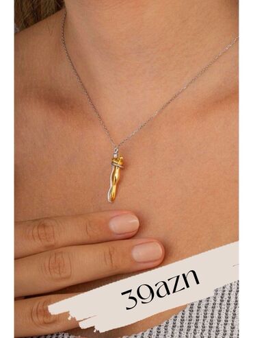 Boyunbağılar: Zərif dizaynlı qadın boyunbağıları - Qardan çiçəyi formalı asma — 11