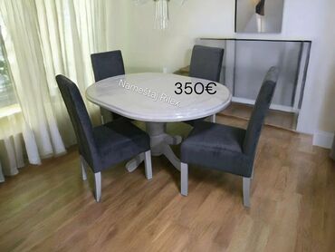 Setovi stolova i stolica: Elegantni trpezarijski setovi – sto sa 6 stolica - Dizajn: moderan — 5