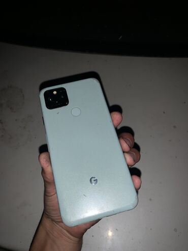 телефонный апарат: Google Pixel 5, Б/у, 128 ГБ, цвет - Зеленый, 1 SIM, eSIM
