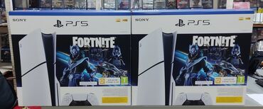 bəs 5: PlayStation 5 slim 1tb. Fortnite skin+silah+vbucks oyun kodu komplektə