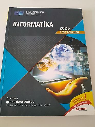 velosiped al: İnformatika 2025 – Test Toplusu, Islenmeyib yenidir Nəşriyyat: Dövlət — 1
