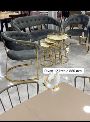 Divan və masa dəstləri: Yeni, Mini-divan, 2 kreslo, Bazasız, Açılmayan lalafo.az -da Divan və masa dəstləri: Yeni, Mini-divan, 2 kreslo, Bazasız, Açılmayan