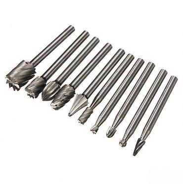 pet hiljada: SET GLODALA ZA DRVO 10 KOM PRIHVAT 3MM | Set od karbidnih 10 glodala — 1