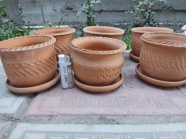 plant: Глиненые горшочки для цветов 
6 штук за все 1000 сом — 1