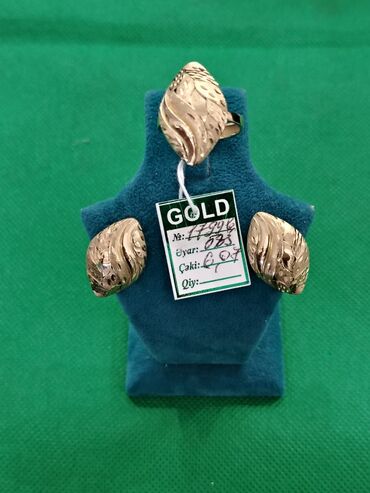 Zərgərlik dəstləri: Dəstə daxildir: Üzük, Sarı qızıl, 583 Əyar — 10