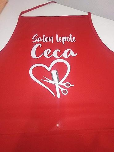 Kuhinjski tekstil: Kecelje personalizovane sa štampom po zelji. Kecelje u živim bojama — 5