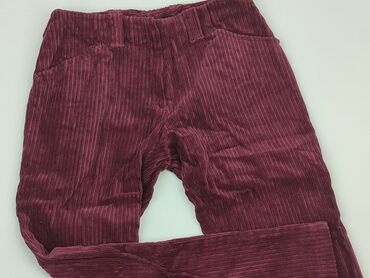 bordowa spódnice rozkloszowane: Spodnie materiałowe, S, stan - Dobry