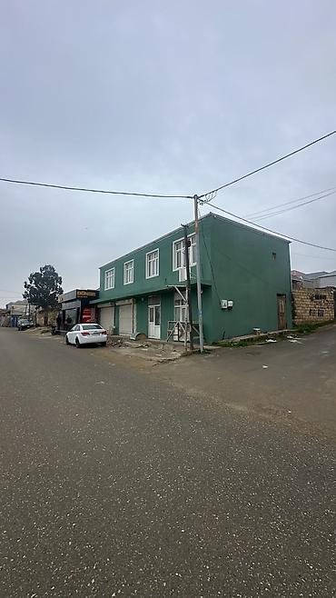 binede evler: Satilir. Masazir Yol Kenarinda 2 mertebeli Obyekt+ Yasayis Evi. 110 — 2