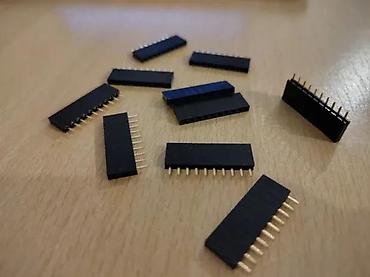 i5 2450m: KONEKTOR ZA LEMLJENJE 1X10 PIN 2.54 ŽENSKI LEMNA LETVICA | Lemna — 4