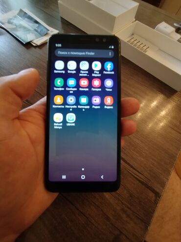 Lüğətlər: Samsung Galaxy A8 2018, 32 GB, rəng - Qara