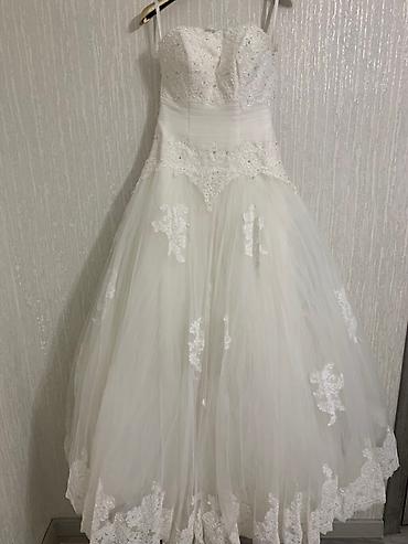 Свадебные платья: Свадебное платье, 2XL, Рукава прозрачные, С шубкой, Трансформер, Шифон, А-силуэт, Кружево, Стразы, Пайетки, Б/у — 9