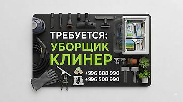 Требуется Уборщик, График: Пятидневка, Ночная смена