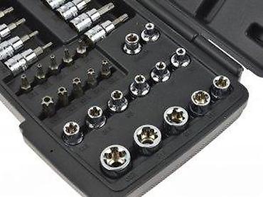 Setovi ručnog alata: Set nasadnih bitova i nastavaka u koferu – Torx, Ribe, imbus i — 3