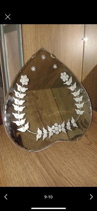Güzgülər: Güzgü Divar üçün, Oval, Dekorativ, Naxışlı — 1