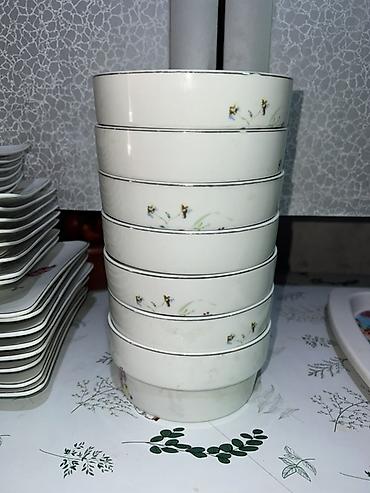 Наборы посуды: Набор тарелок (2 вида) - Глубокие белые тарелки, классическая форма — 11