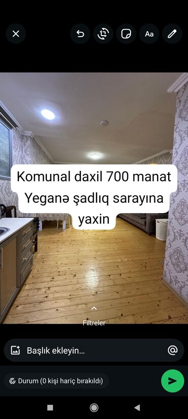 Uzunmüddətli kirayə evlər: 100 kv. m, 3 otaqlı, Kombi, Qaz, Su — 1