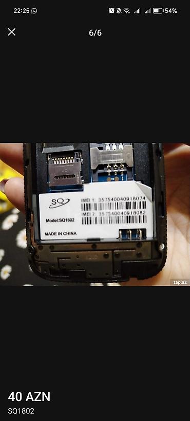 Digər mobil telefonlar: Məhsul: SQ Mobile SQ1802 düyməli telefon Xüsusiyyətlər: - Böyük — 5