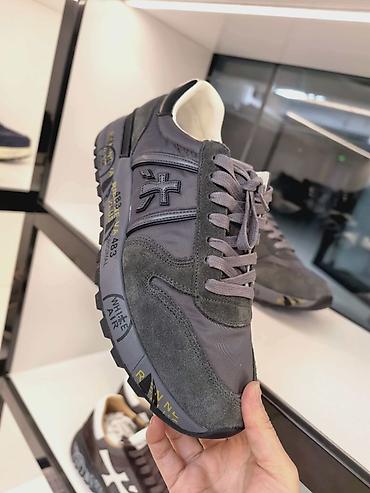 Кроссовки и спортивная обувь: Premiata Мужские-Женские кроссовки в ретро-стиле с массивной подошвой — 24