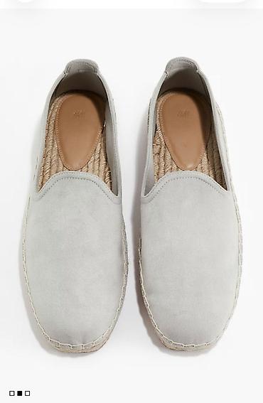Ayaqqabılar: H&M kişilər üçün espadril tipli ayaqqabı - Rəng: açıq boz - Üst — 1