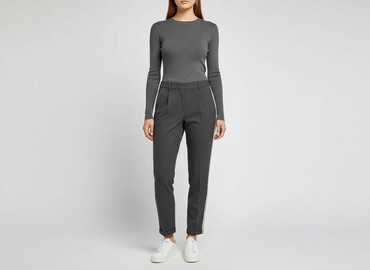 bershka spodnie dwukolorowe: PULL&BEAR, Spodnie materiałowe damskie, rozmiar M