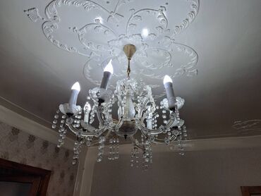 бактерицидная лампа: Çılçıraq, 6 lampa, Xrustal
