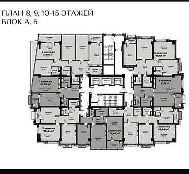 гараж продается: 3 комнаты, 97 м², Элитка, 16 этаж, ПСО (под самоотделку) — 3