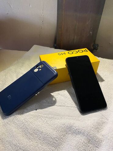 телефон poco m5: Poco M5, Б/у, 128 ГБ, цвет - Черный, 2 SIM