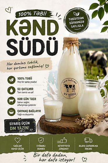 yumurtalar: Salam her gün 25lt sud olur bakıda yeni ramanıda 1manatdan topdan — 1