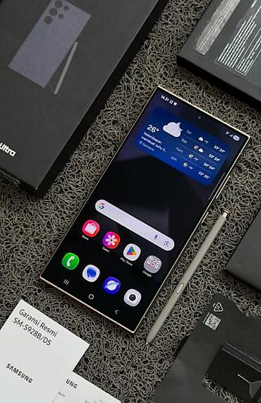 Samsung Galaxy S24 Ultra, 512 GB, Zəmanət, İki sim kartlı, Sənədlərlə