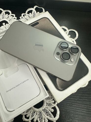 nod 8: IPhone 15 Pro, 128 GB, Natural Titanium, Sənədlərlə