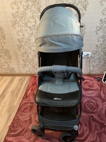 прогулочная коляска peg perego: Коляска, цвет - Голубой, Б/у