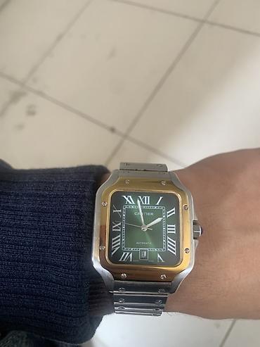 kamera saat: Cartier Santos üslubunda avtomatik qol saatı ORGİNAL saatdı heçbir — 1