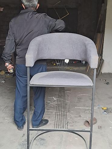 tek stullar: Məhsul: Baron stulu (bar taburesi tipli hündür oturacaq) - Dizayn — 1