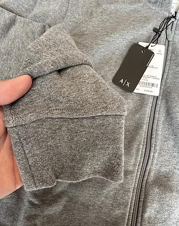 axis y: Мужская толстовка, L, Armani, Новый, цвет - Серый — 4