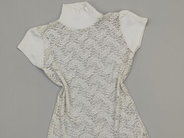 bluzka w paski czarno białe: Bluzka, 13 lat, 152-158 cm, stan - Dobry