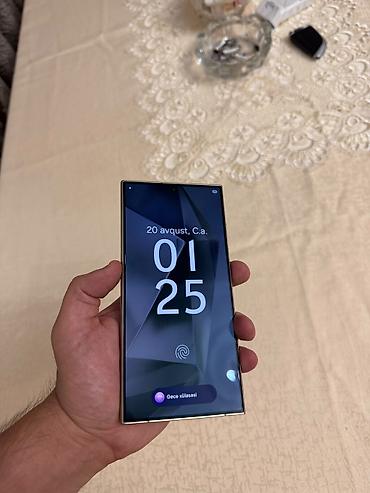 iphone 15 pro max dubai: Samsung Galaxy S24 Ultra, 256 GB, rəng - Qızılı, Barmaq izi — 1