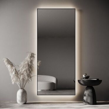 зеркала для ванной: 🔲 Простота и стиль: прямоугольные зеркала в тонкой алюминиевой раме! 🔲