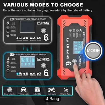 Avtomobil akkumulator zaryadkalari: Corebox 12V intellektual impuls təmiri cihazı. Avtomobil, akkumulyator — 9