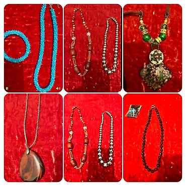 Другие ювелирные изделия: Серебряные цепи, все бусы из натуральных камней, серебряные кулоны и — 23