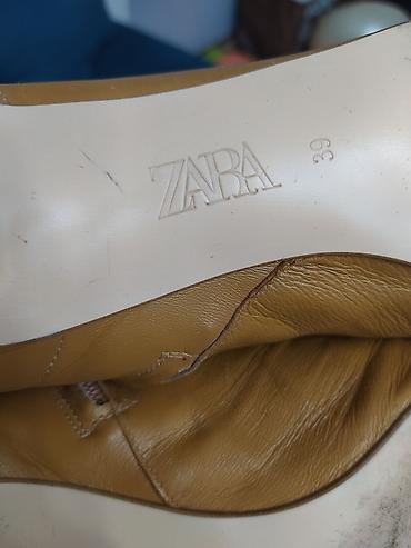 зара обувь: Продаю сапожки,, ZARA,, Деми,кожа, размер 37 -38,удобный каблук — 9