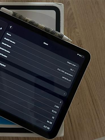 102 ekran: Apple iPad 10 + Pencil Type C Alindigindan cox az istifade olunub — 2