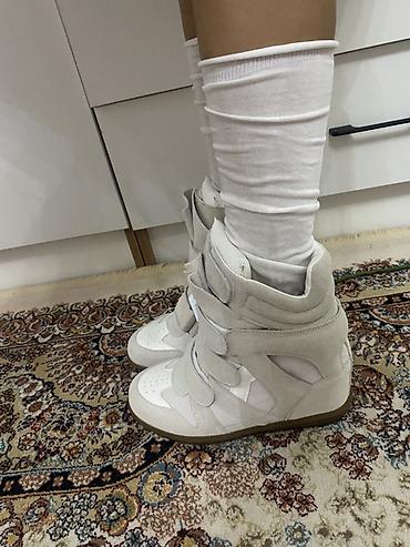 mara: Кроссовки, 37, Isabel Marant, Новый, цвет - Бежевый, Самовывоз — 5