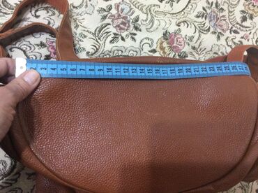 Rukzaklar: Стильный рюкзак из натуральной кожи, цвет рыжий, в отличном состоянии — 13